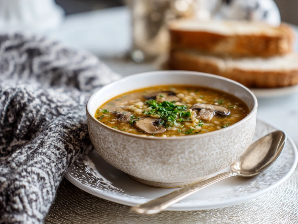 Mushroom Barley Soup