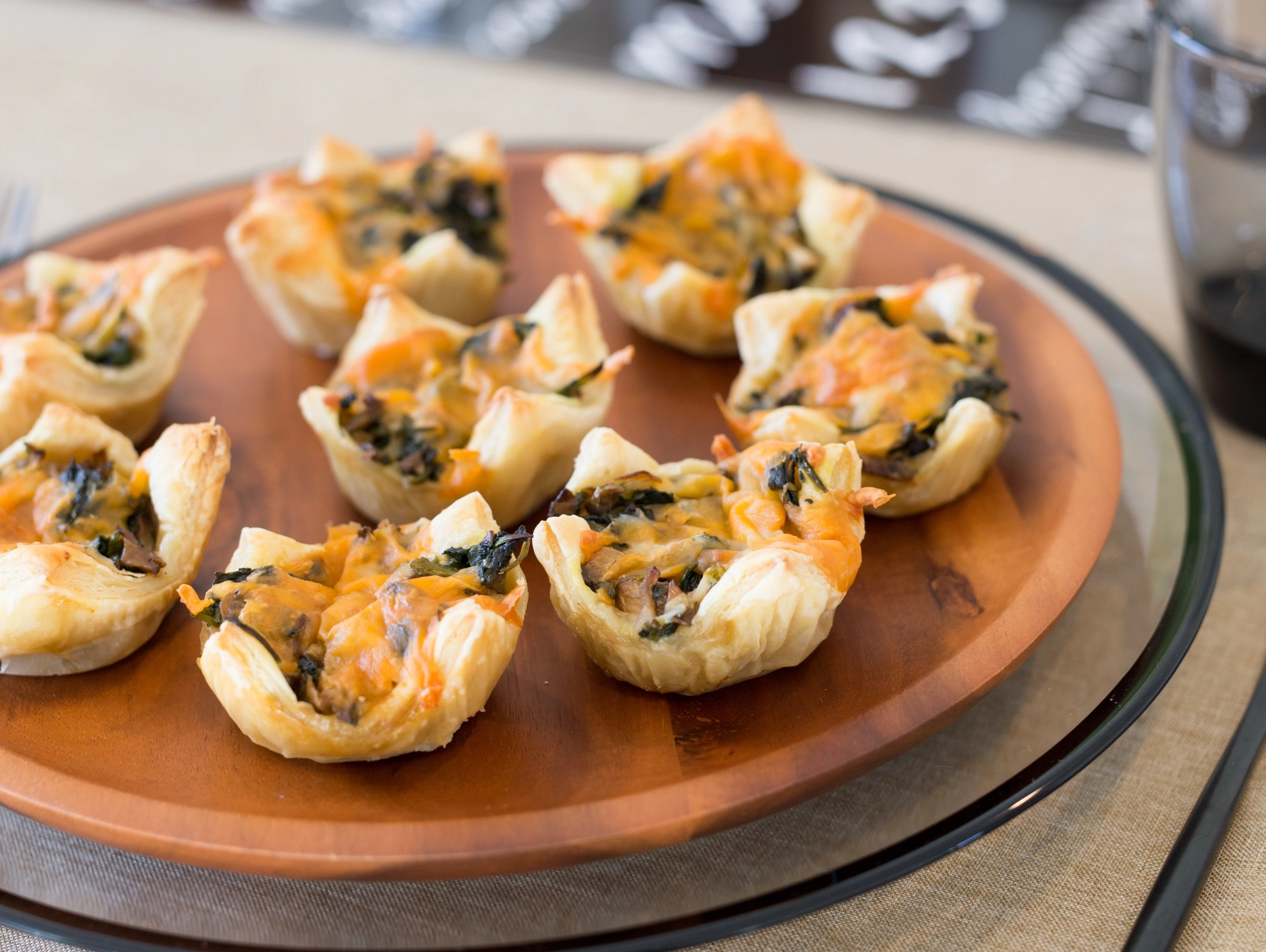Spinach Pastry Cups