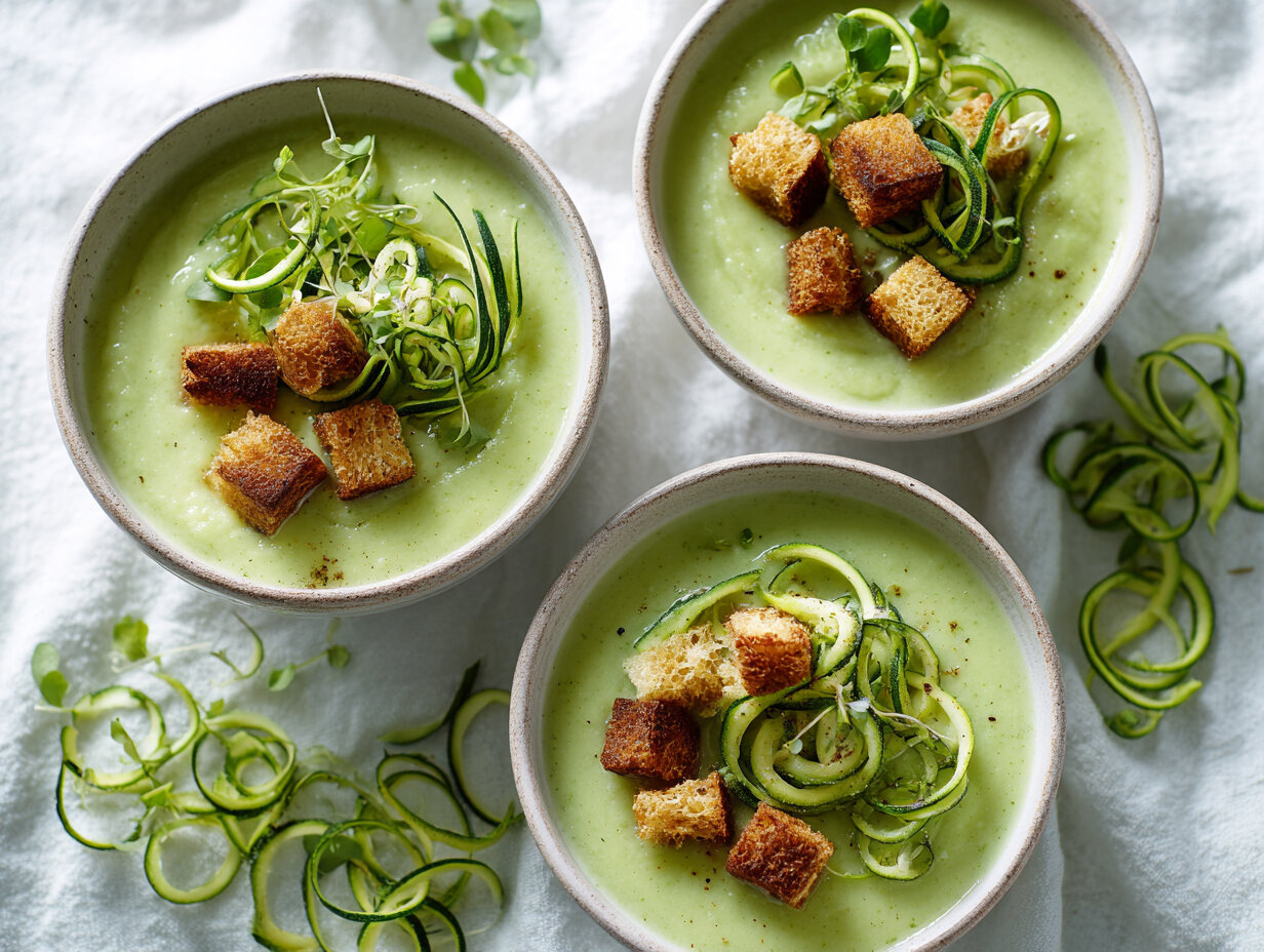Zucchini-Cauliflower-Leek Soup