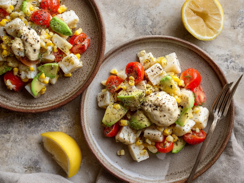 Colorful Hearts of Palm Salad