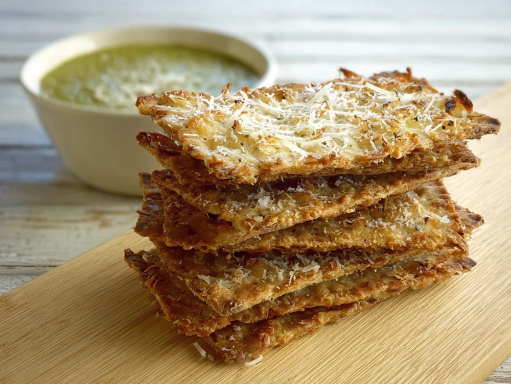 Creamy Asparagus Soup with Parmesan Croutons