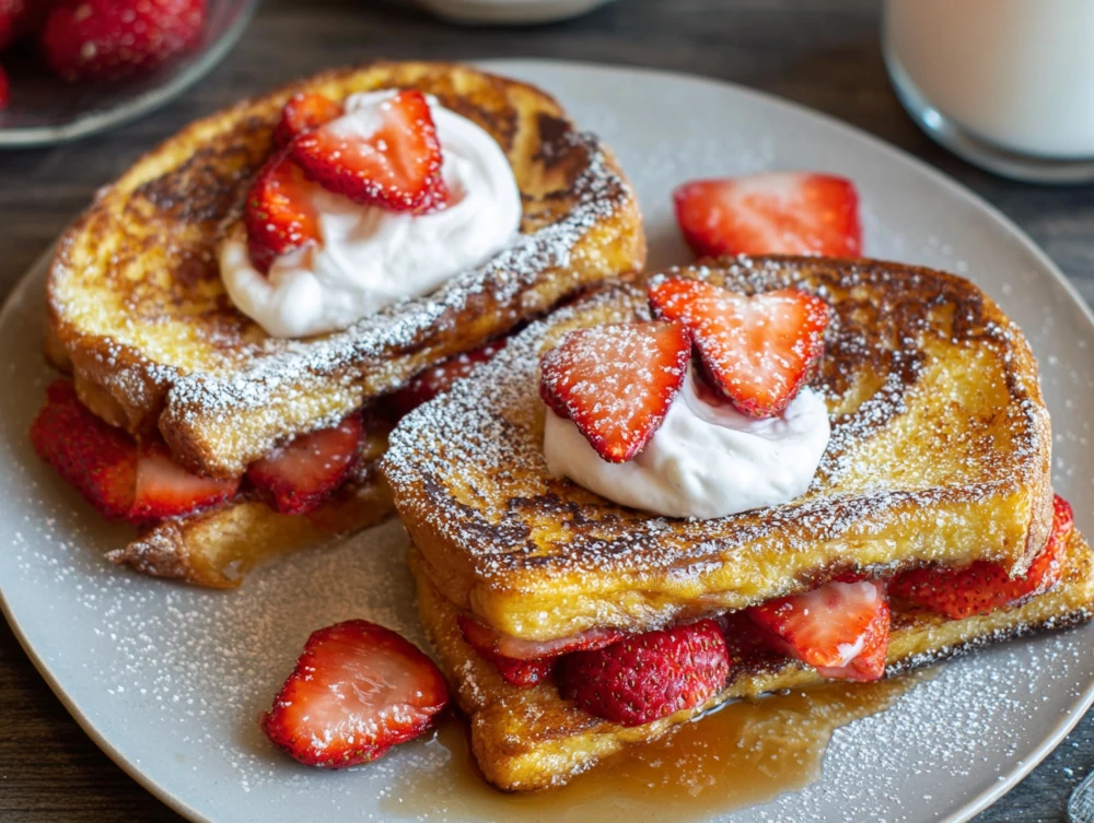 Strawberry Shortcake Overnight French Toast