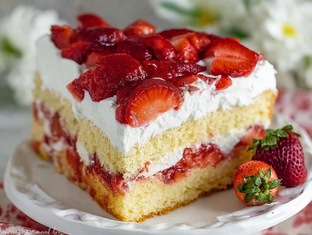 Strawberry Cream Cake