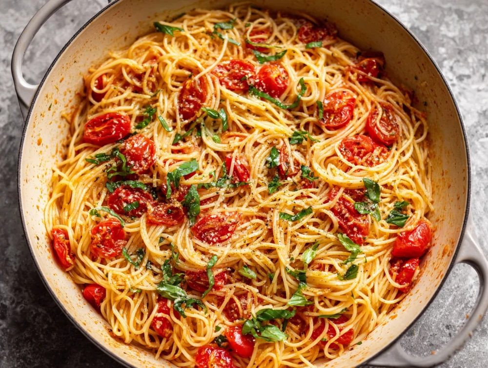 Tomato Basil Angel Hair Pasta