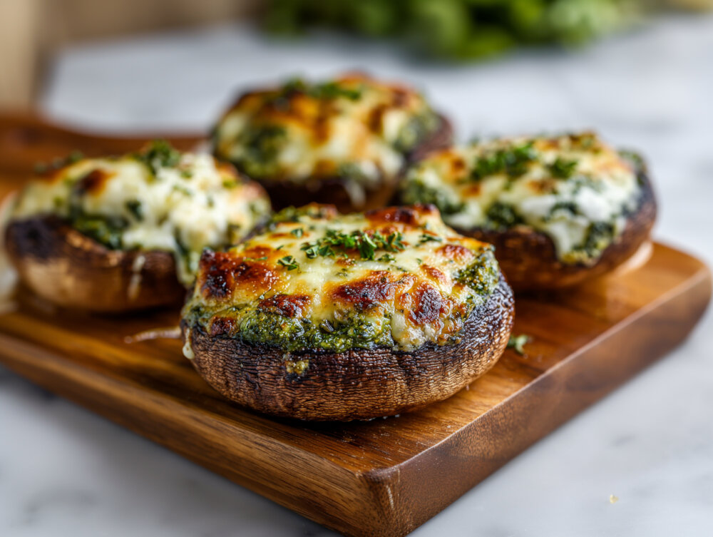 Portobello Pizza with Oregano Pesto