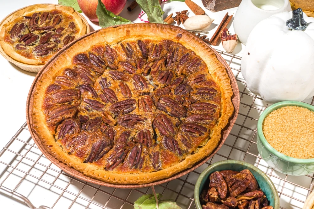 Pumpkin Pecan Pie