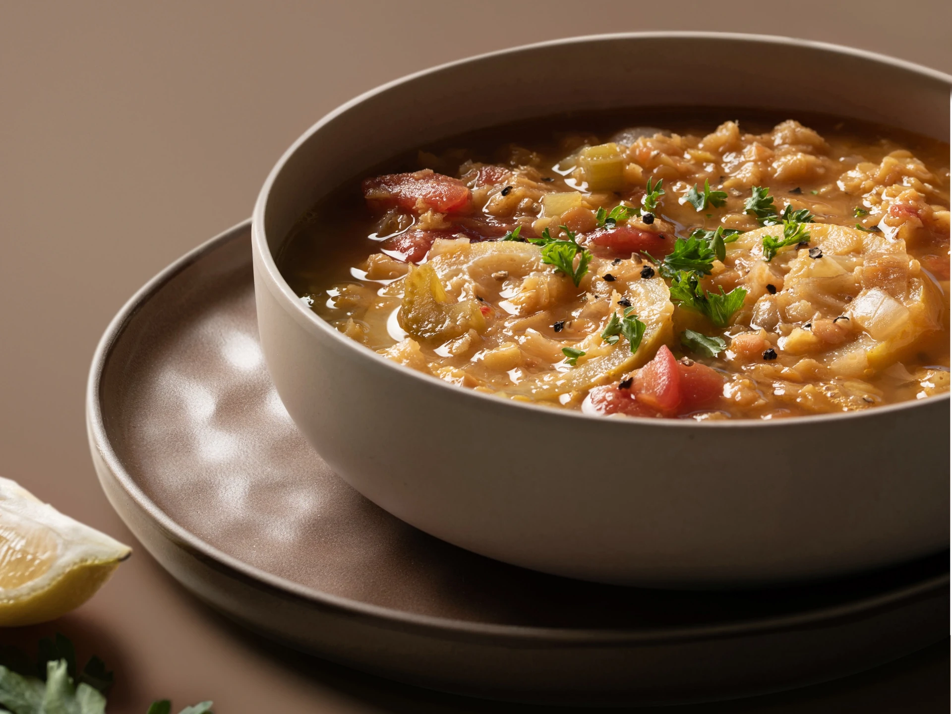 Red Lentil Soup with Simmering Lemons