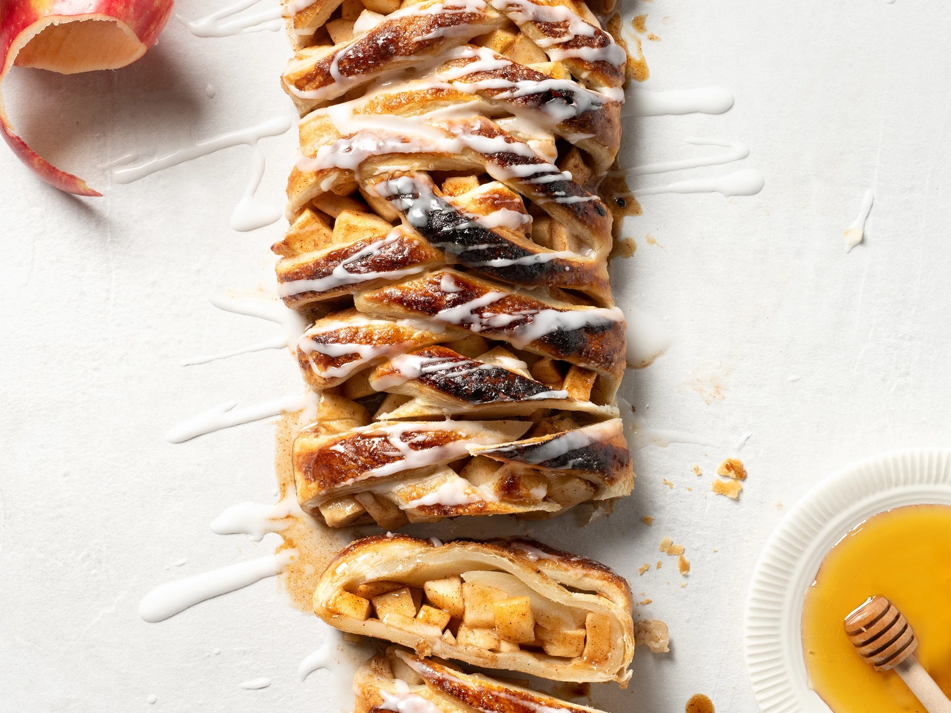 Apples and Honey Danish Braid