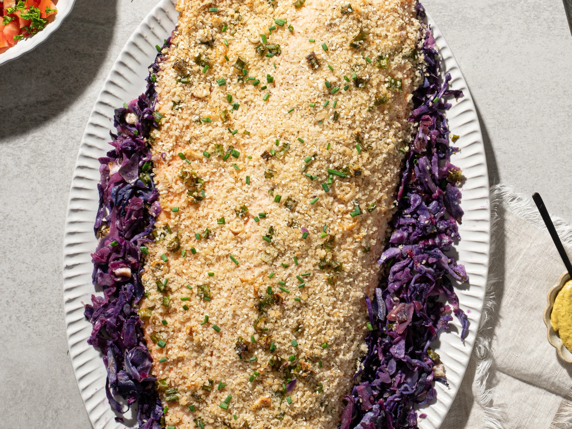 Scallion Crumb Salmon