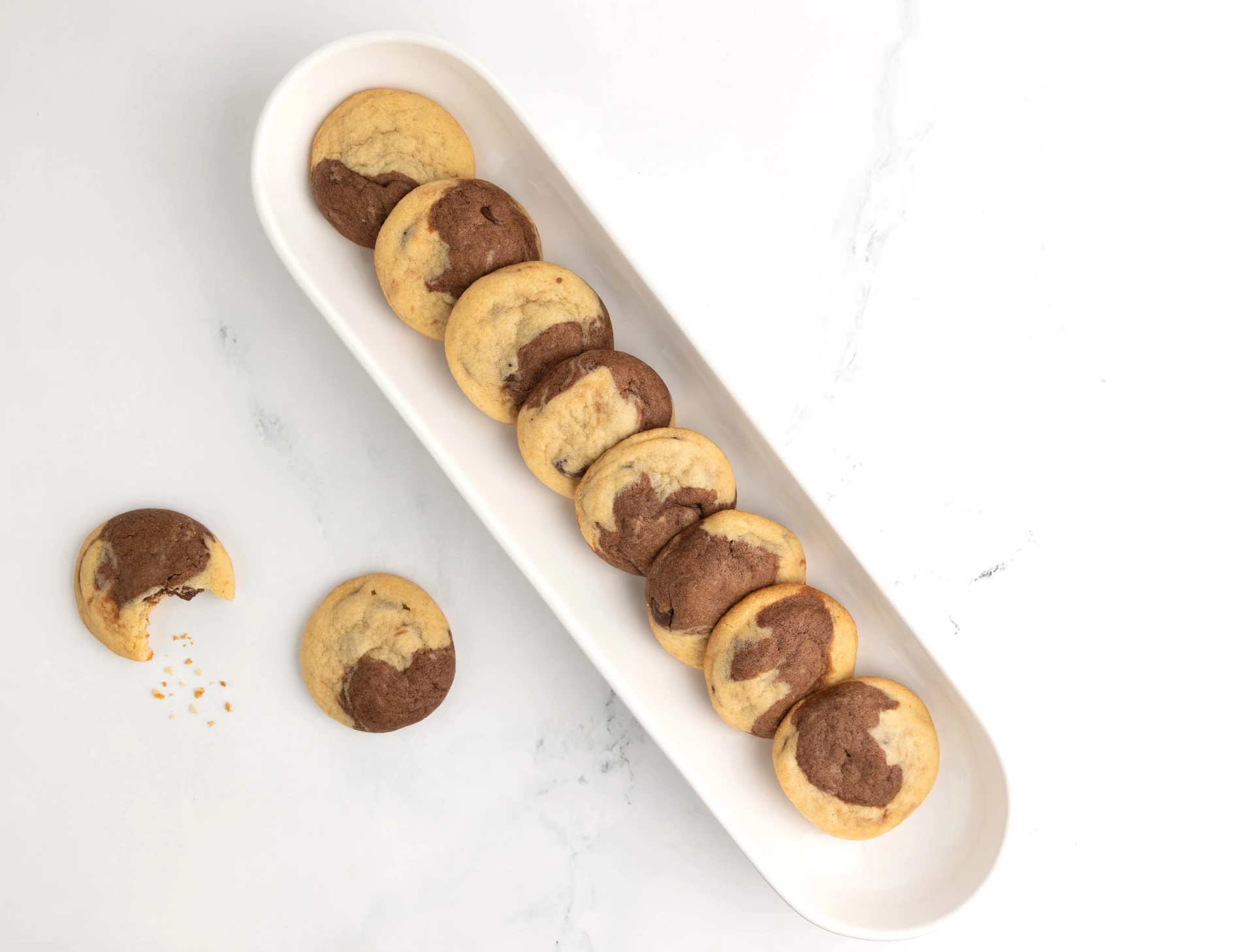 Soft Bite Marble Cookies