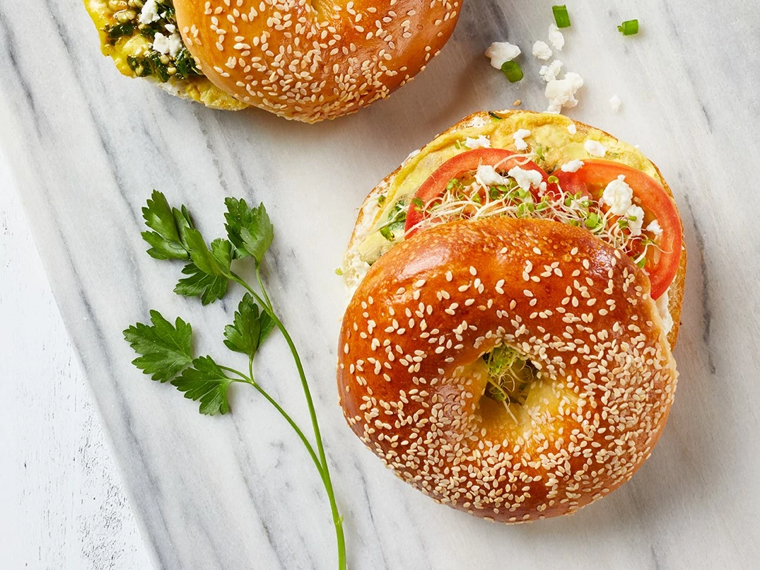 Loaded Vegetable-Omelet Sandwich