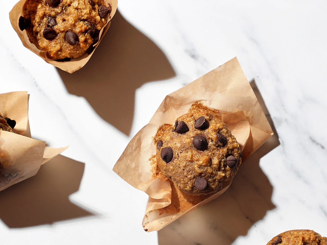 Whole Wheat Chocolate Chip Muffins