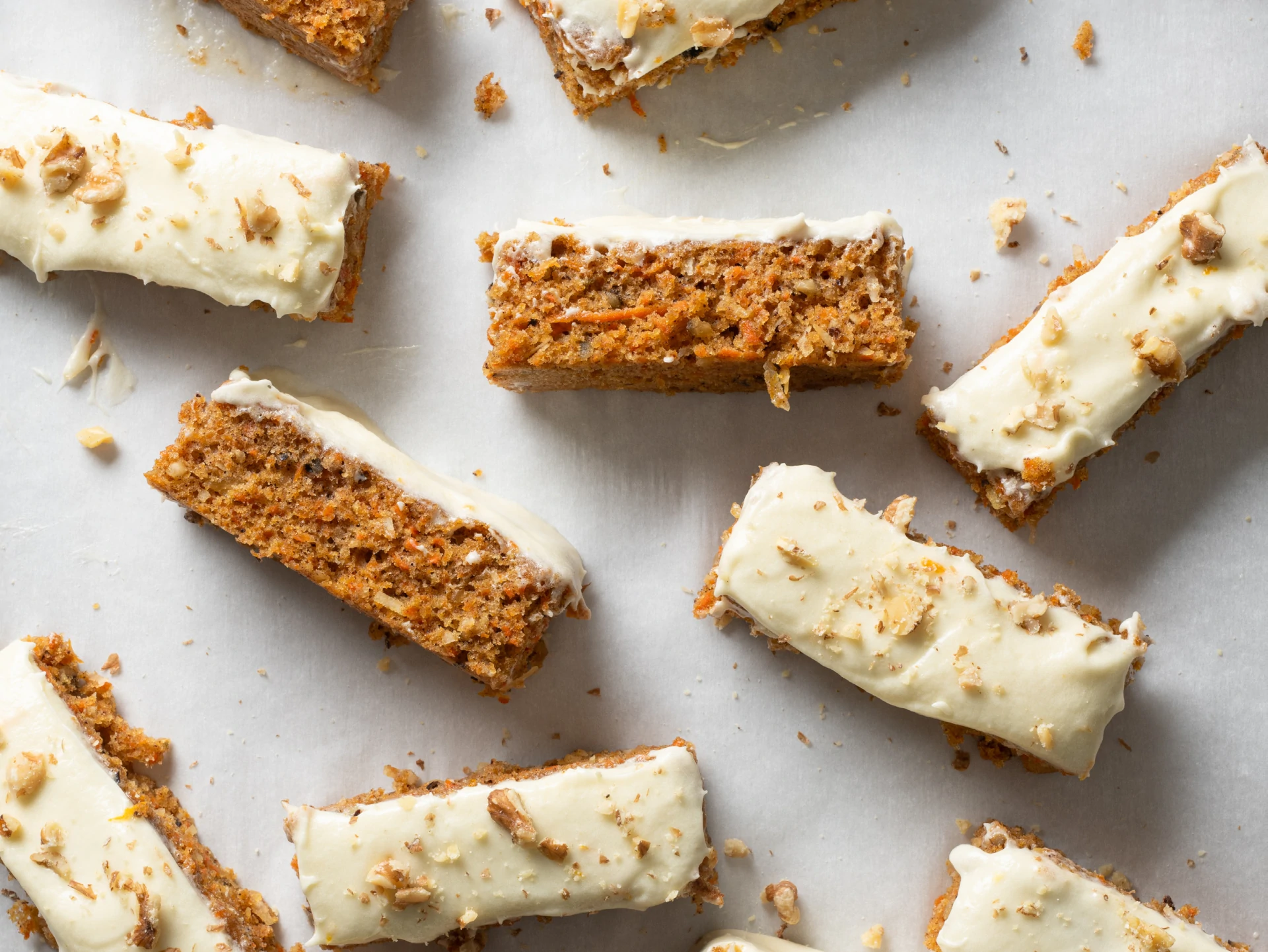 Moist and Creamy Frosted Carrot Cake Bars