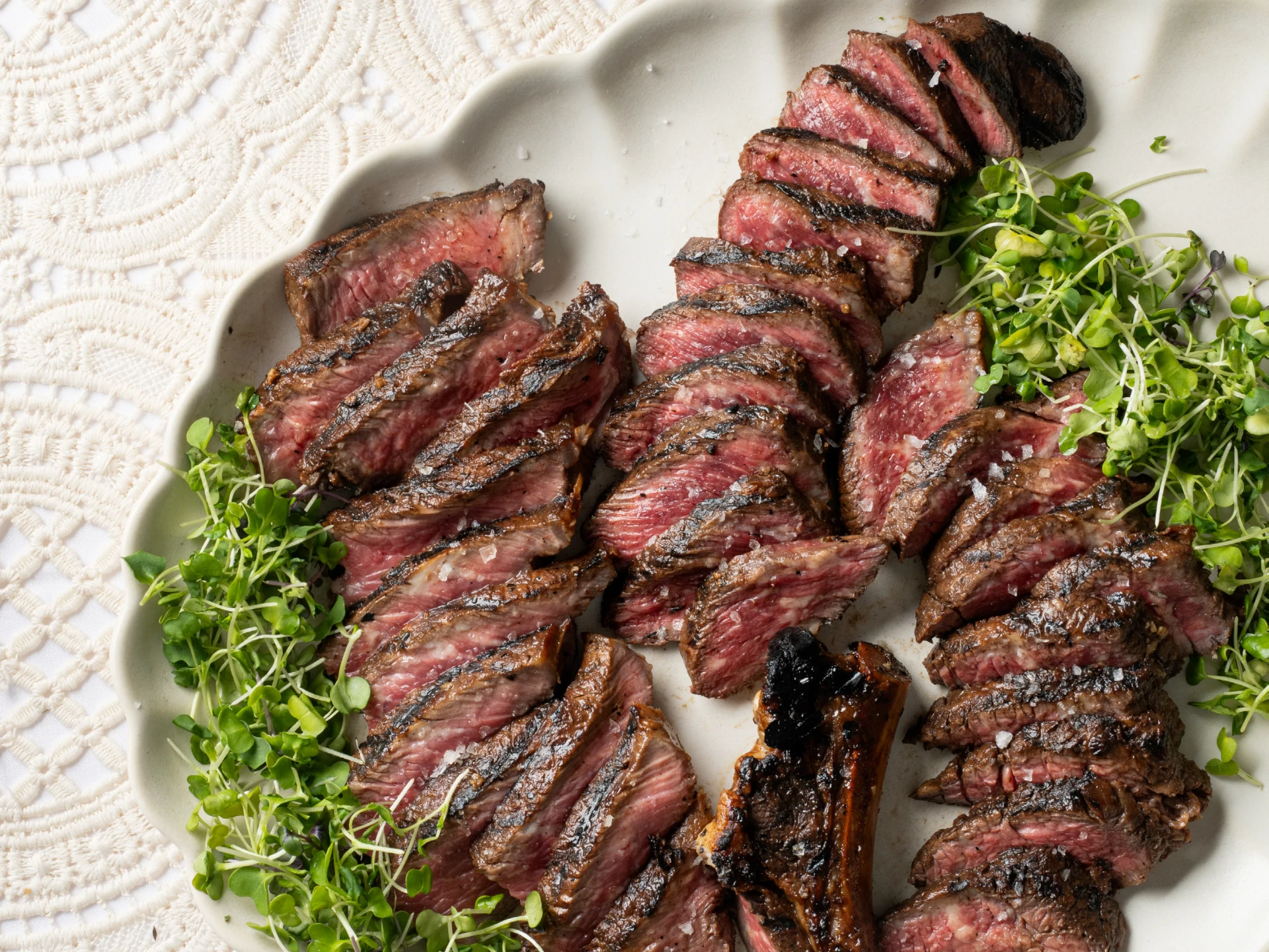 Sweet and Savory Glazed Steak Platter