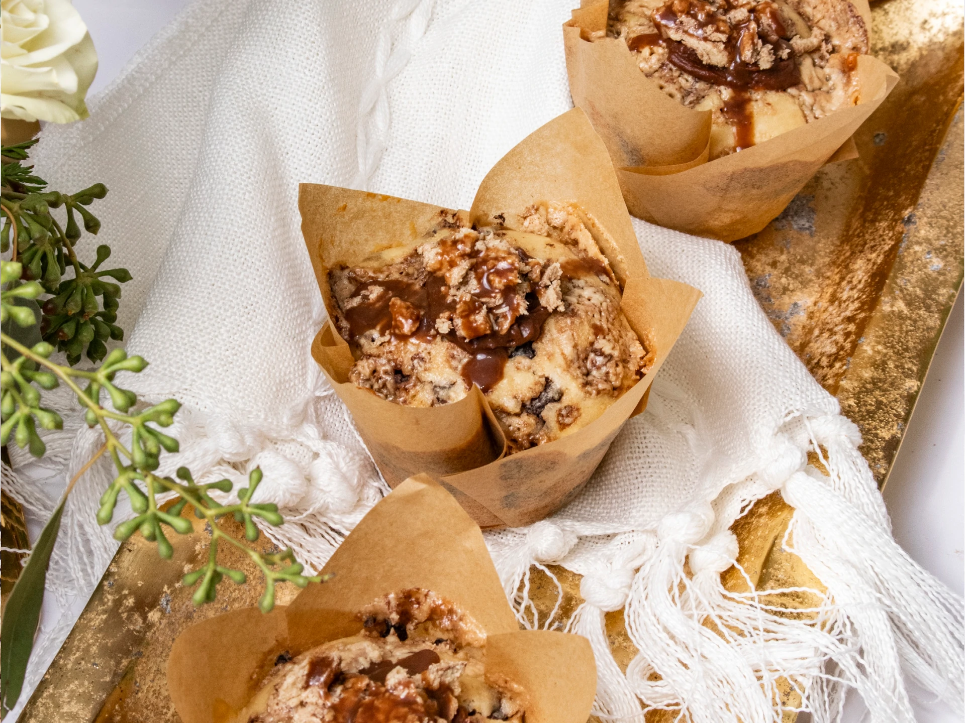 Dairy Halvah Muffins