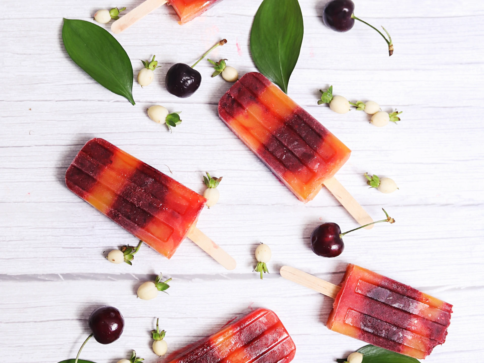 Passion Cherry Popsicles