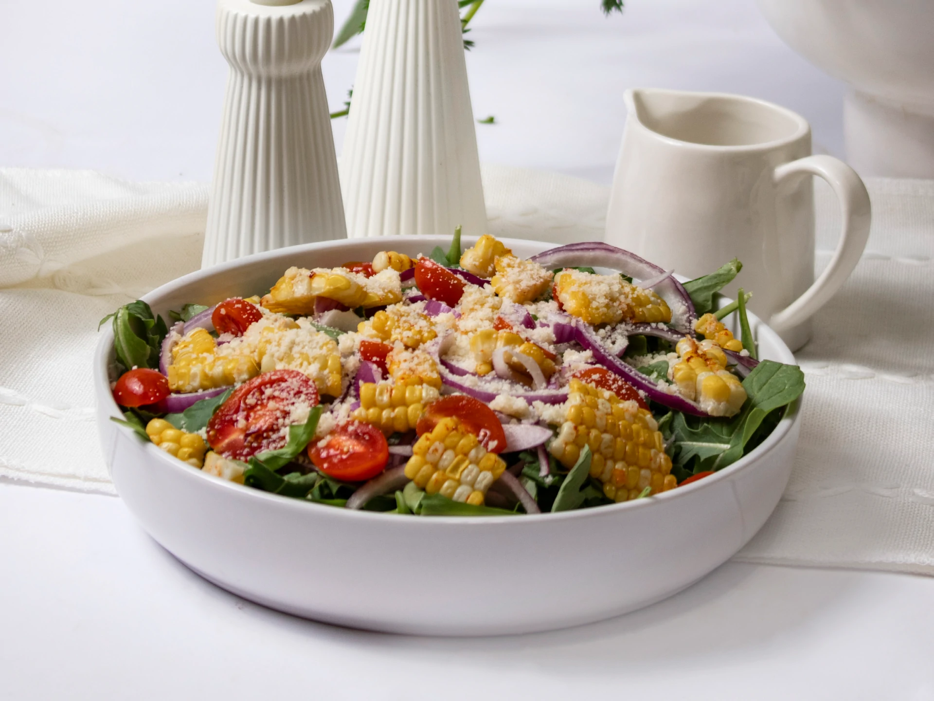 Roasted Corn Salad with Parmesan Cheese
