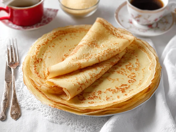 Golden Vanilla Cane Sugar Crepes