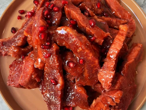Pomegranate Glazed Corned Beef