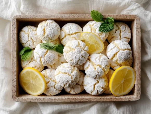 Lemon Crinkle Cookies