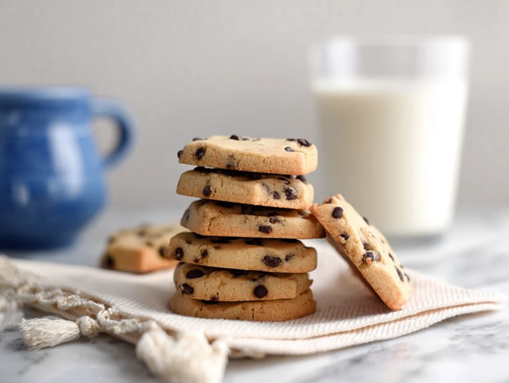 Mocha Chip Shortbread Cookies