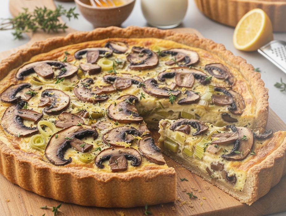 Mushroom Leek Tart
