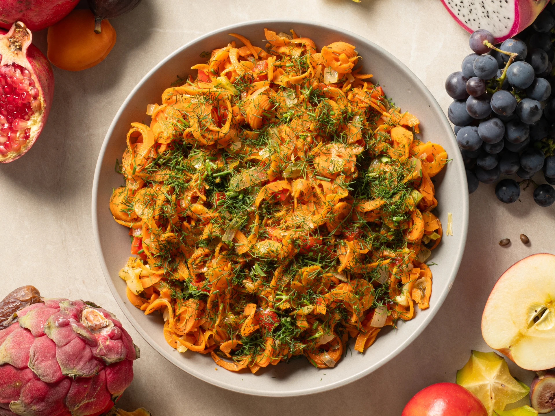 Garlic Carrot Dill Sauté