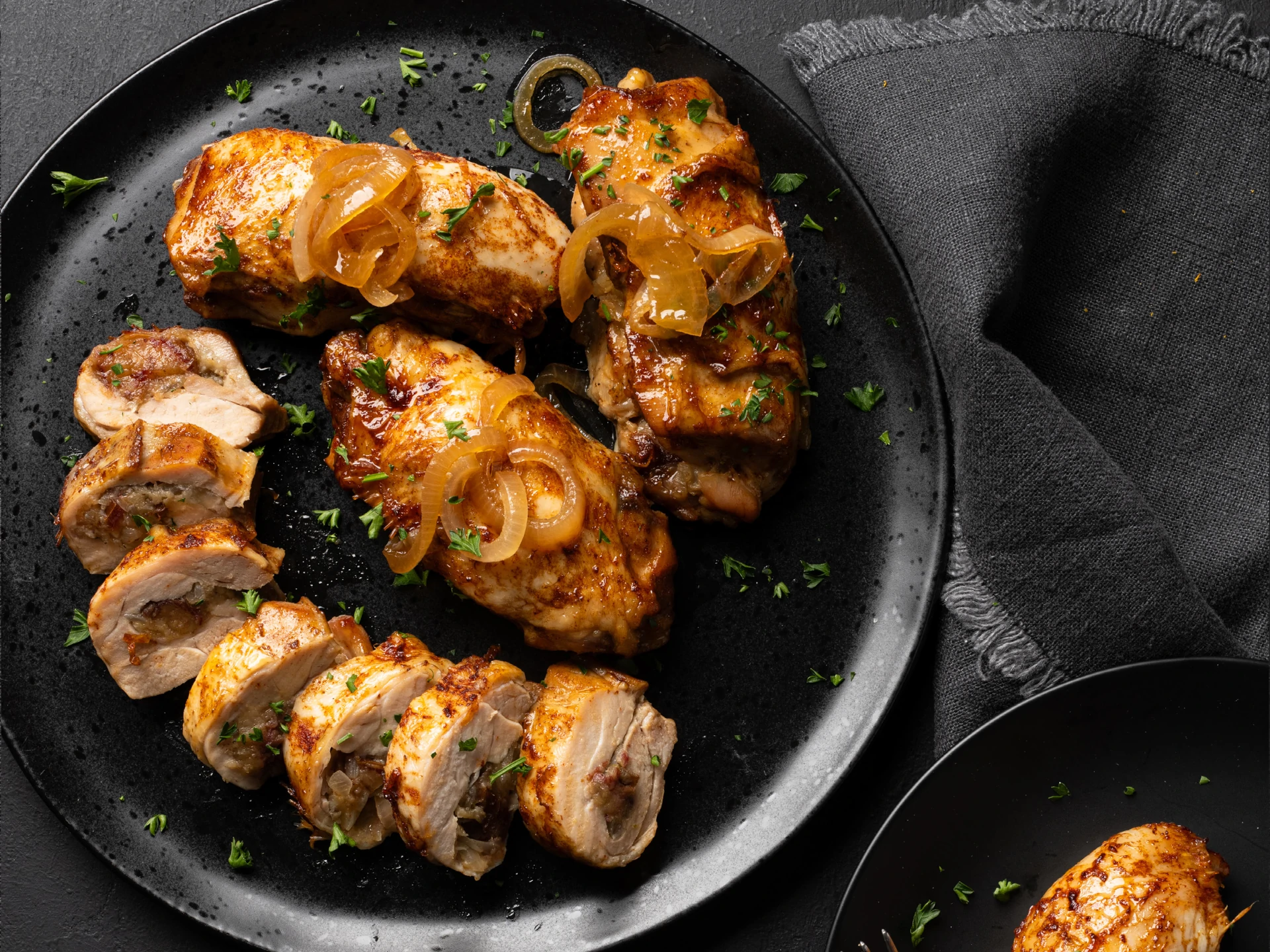 Elegant Chicken with Pear and Date Stuffing