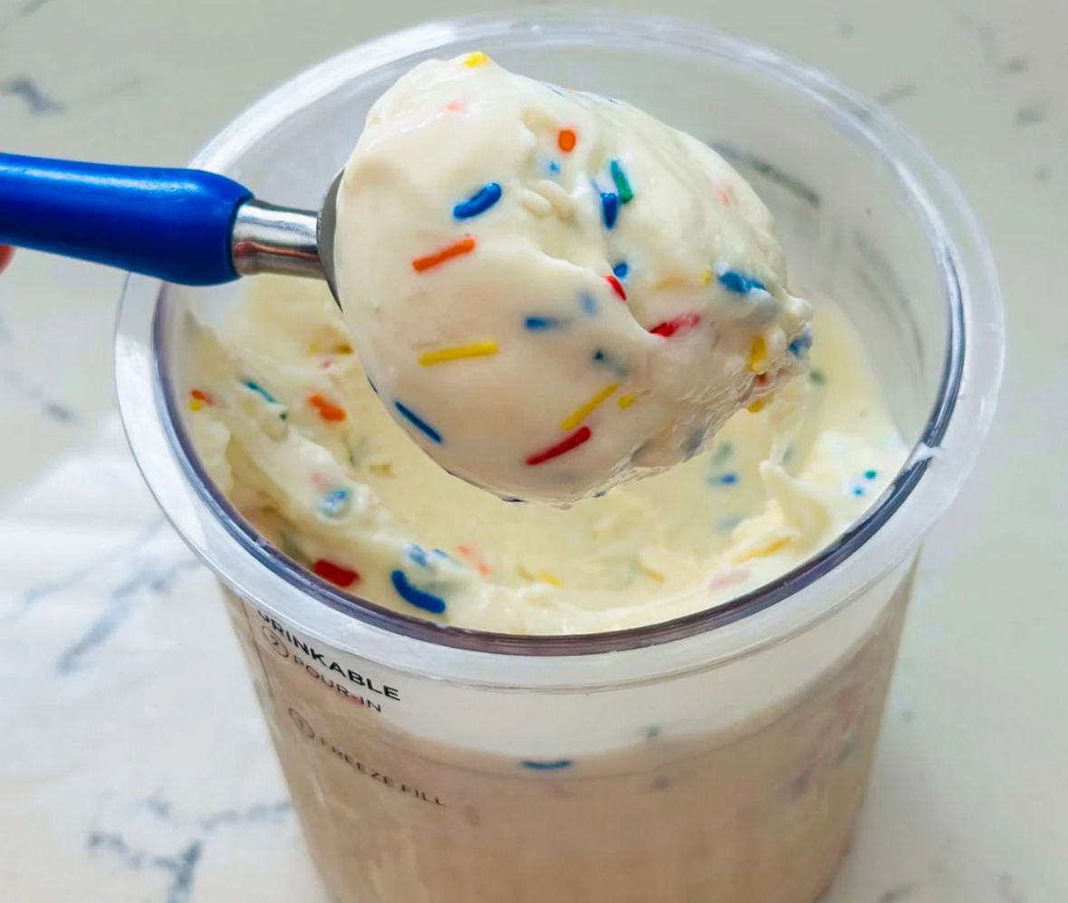 Easy Birthday Cake Ice Cream In The Ninja Creami