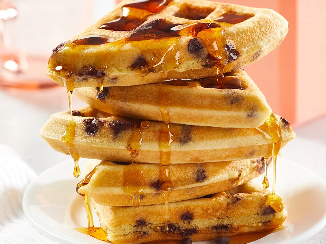 Almond Flour Chocolate Chip Waffles