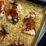 Sheet Pan Chicken and Orzo