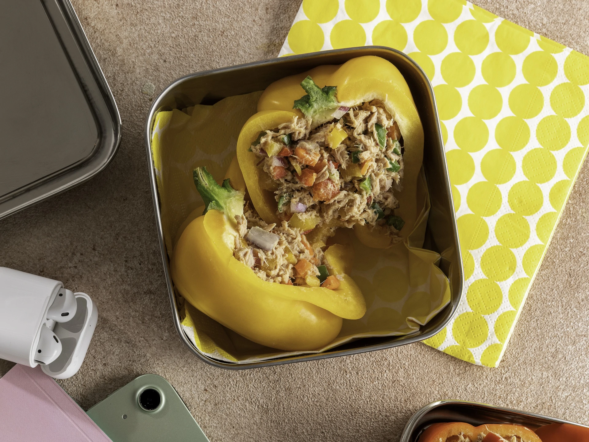 Fully Loaded Tuna Stuffed Peppers