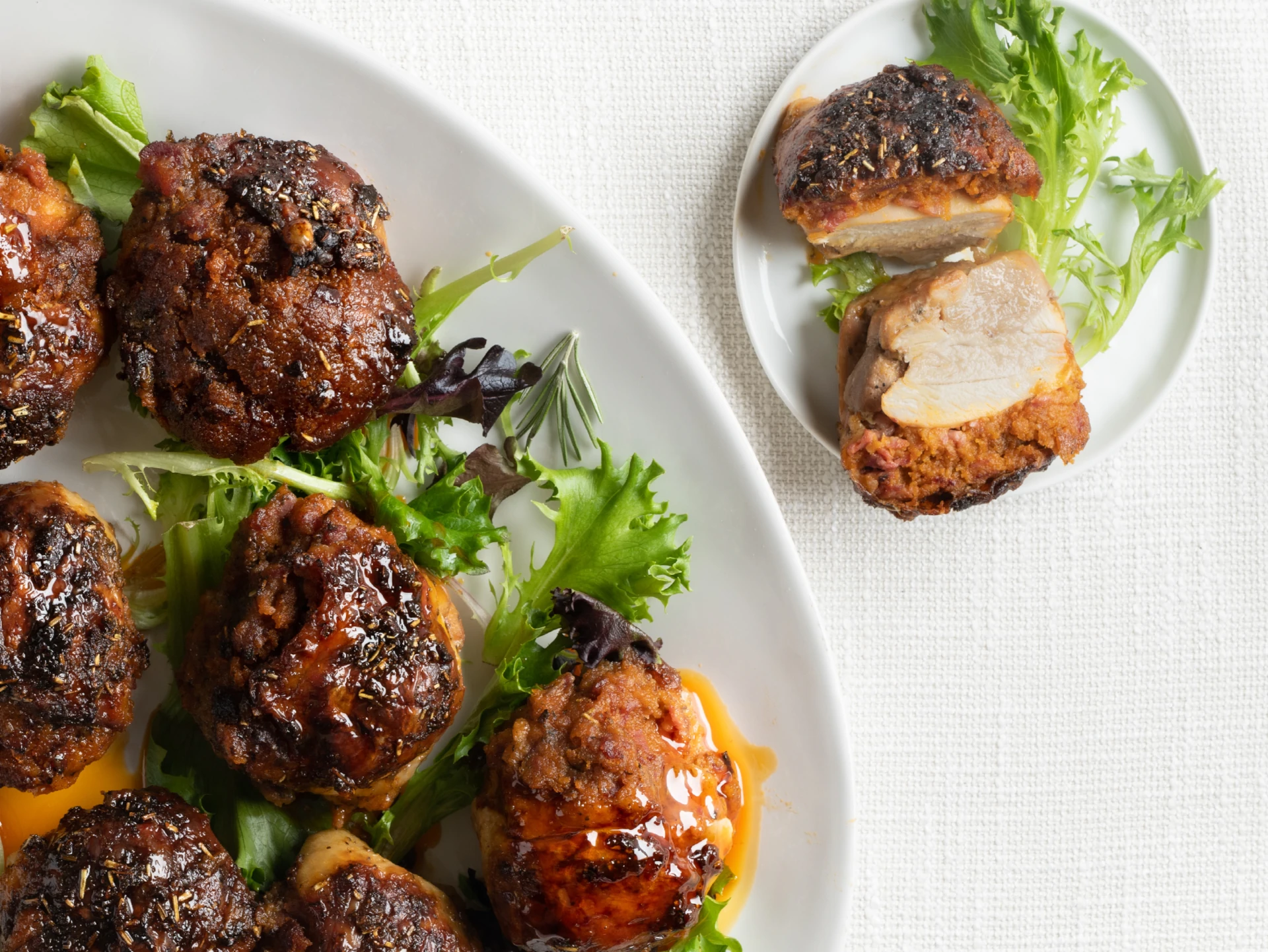 Capons Stuffed with Pastrami and Kishka