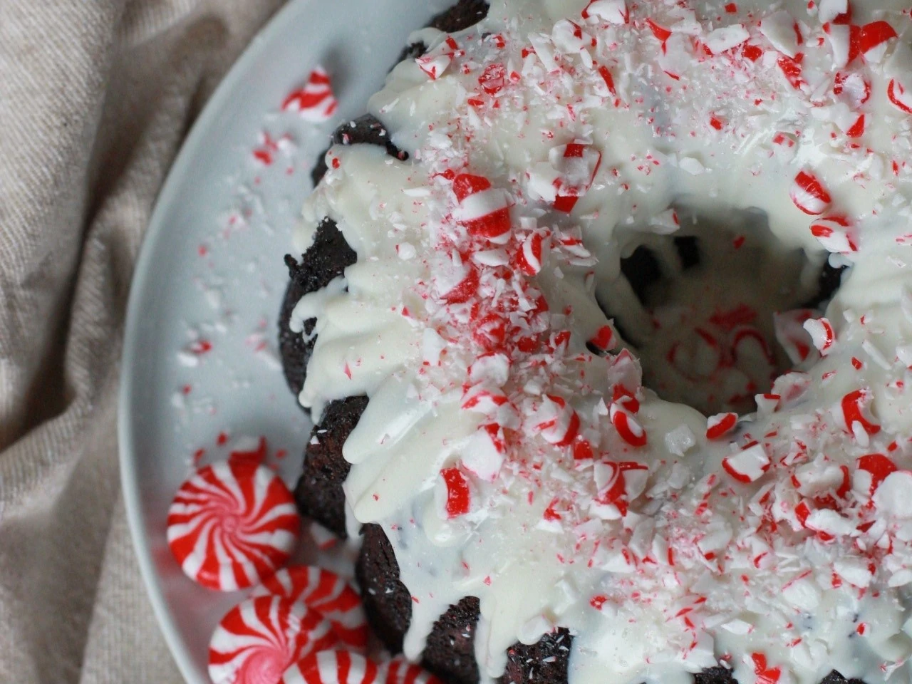 Chocolate Peppermint Bundt Cake
