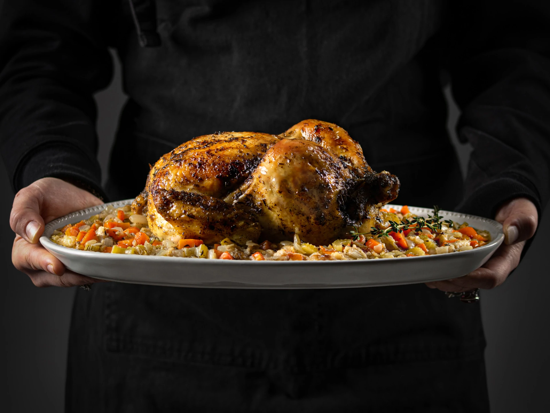 Whole Chicken and Stuffing (Slow Cooker)