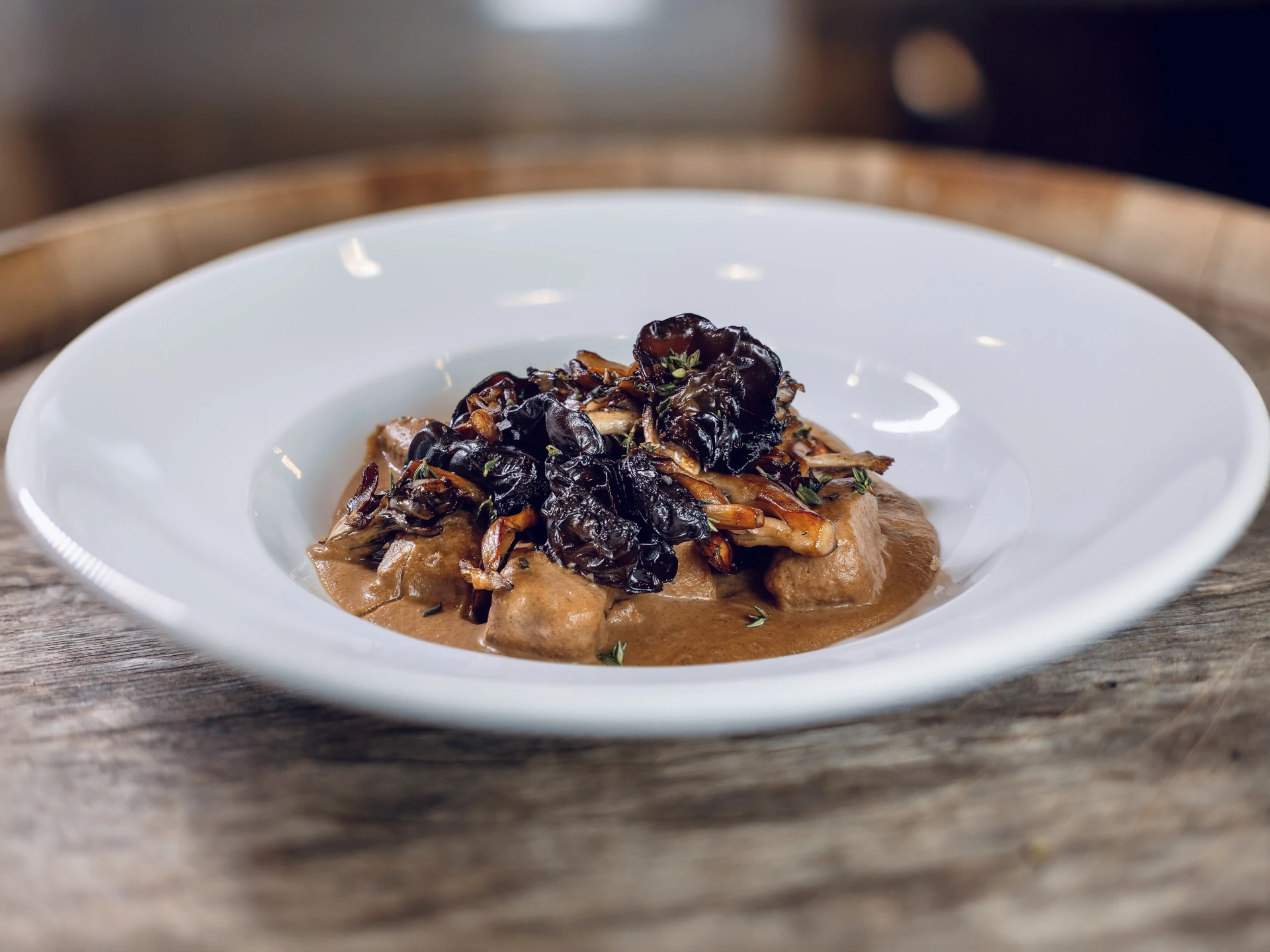 Chestnut Gnocchi with Mushrooms