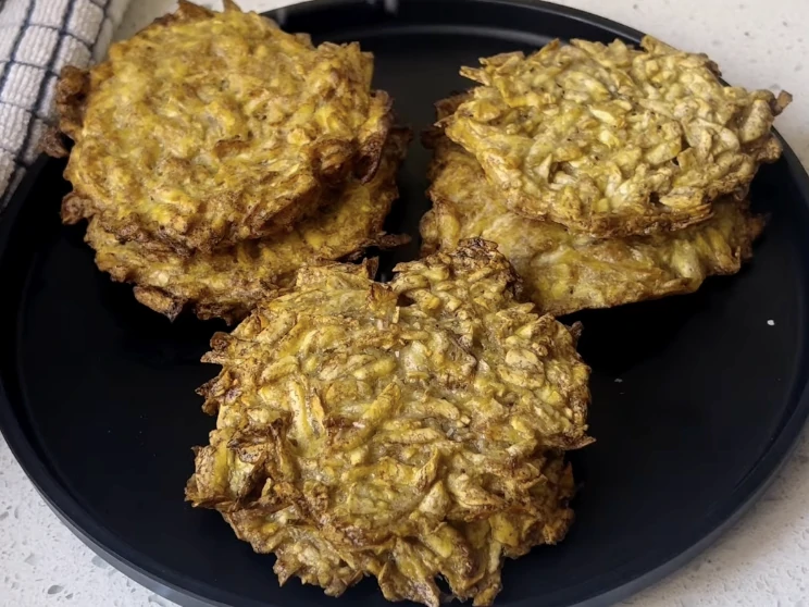 Crispy Air Fryer Plantain Latkes