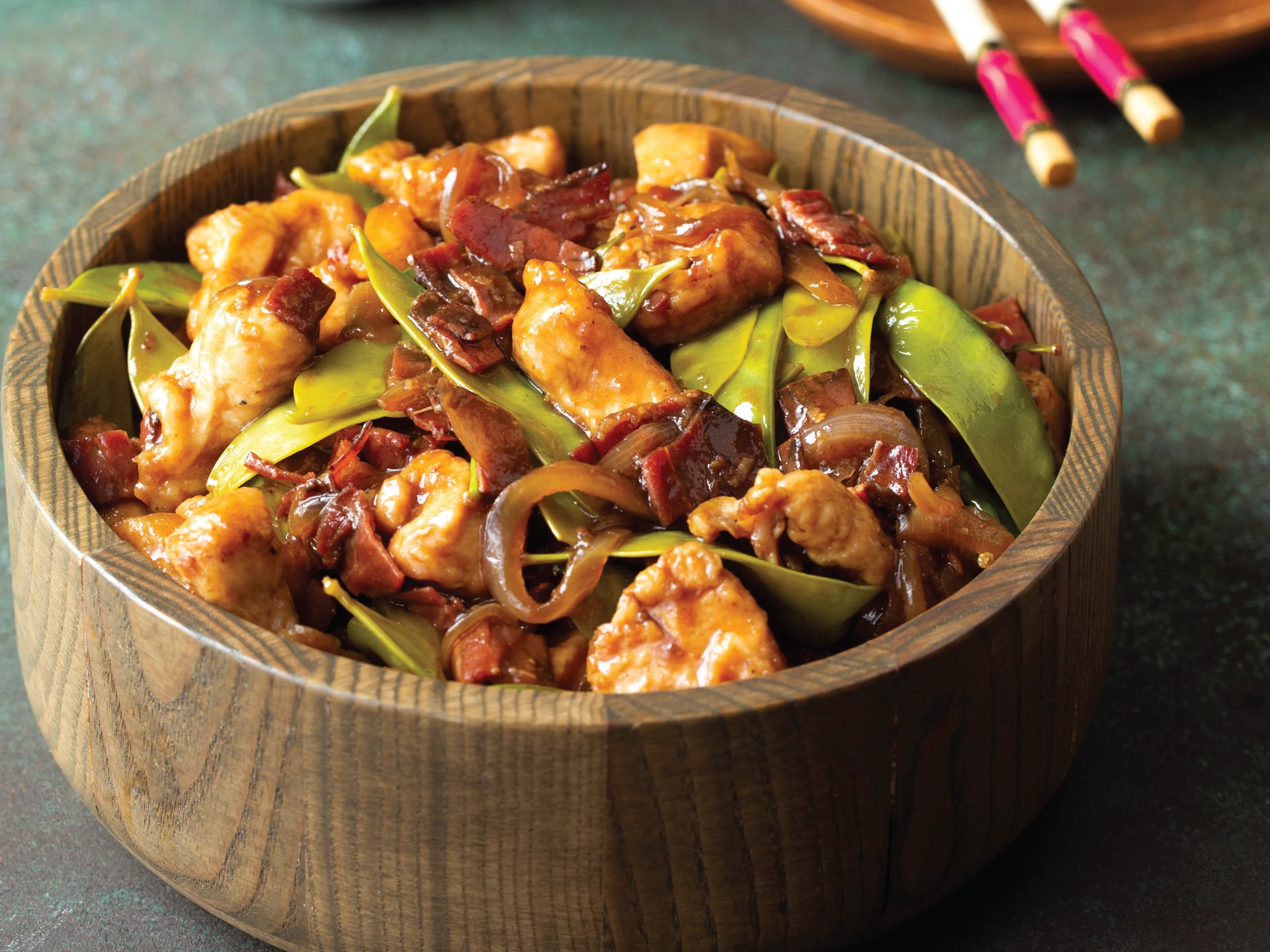 Pastrami and Chicken Stir-Fry