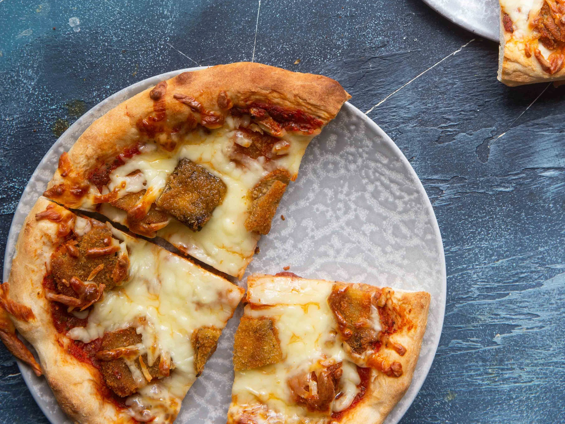 Crispy Eggplant Pizza
