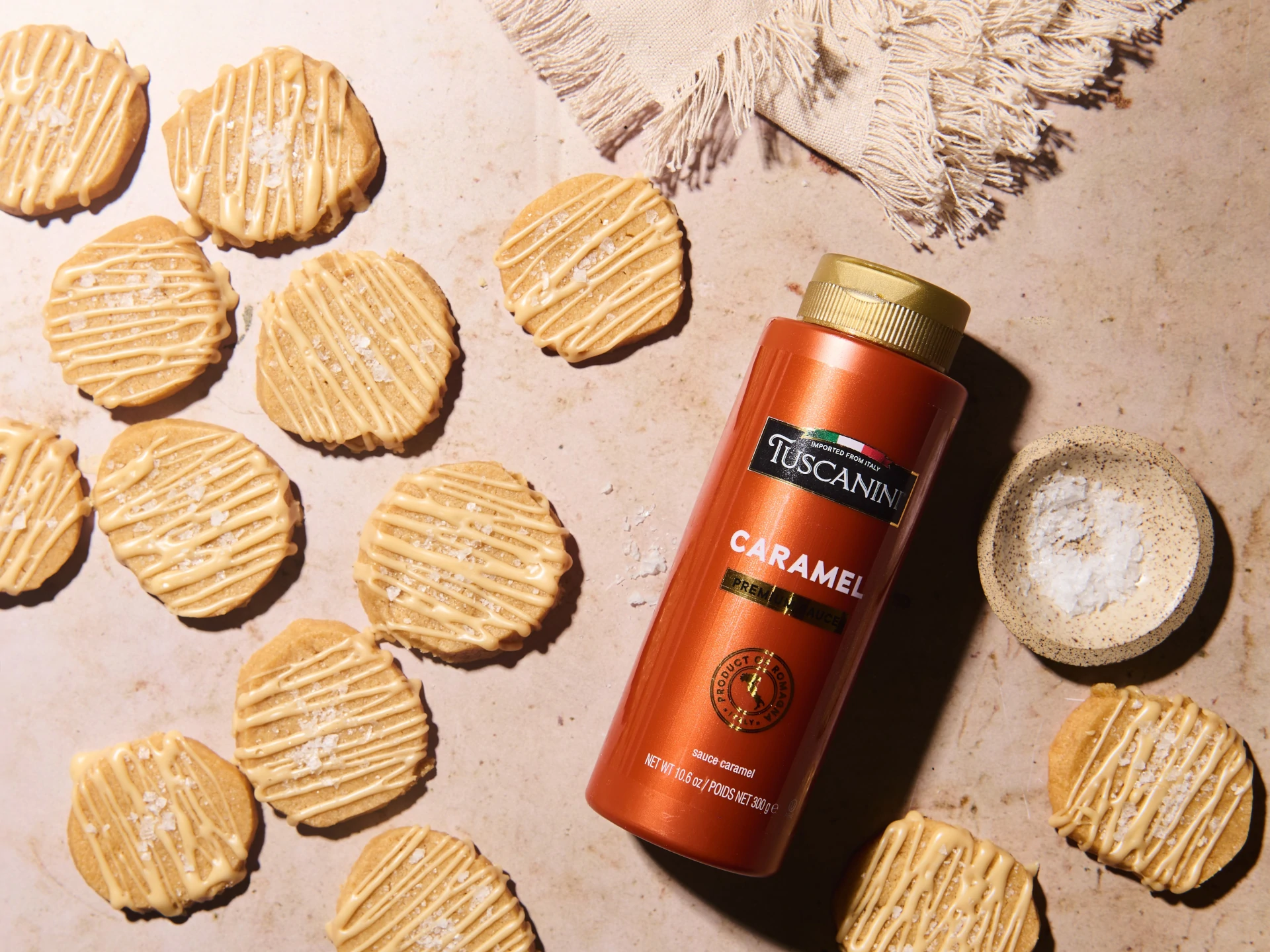 Salted Caramel Shortbread Cookies