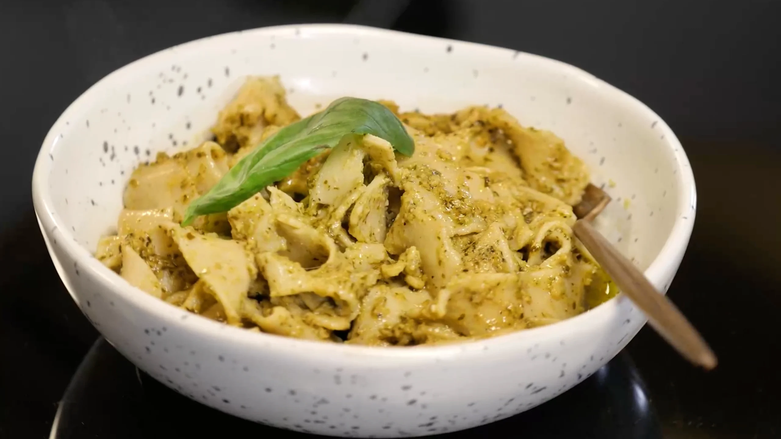Gluten-Free Fresh Pasta with Pesto and Parmesan