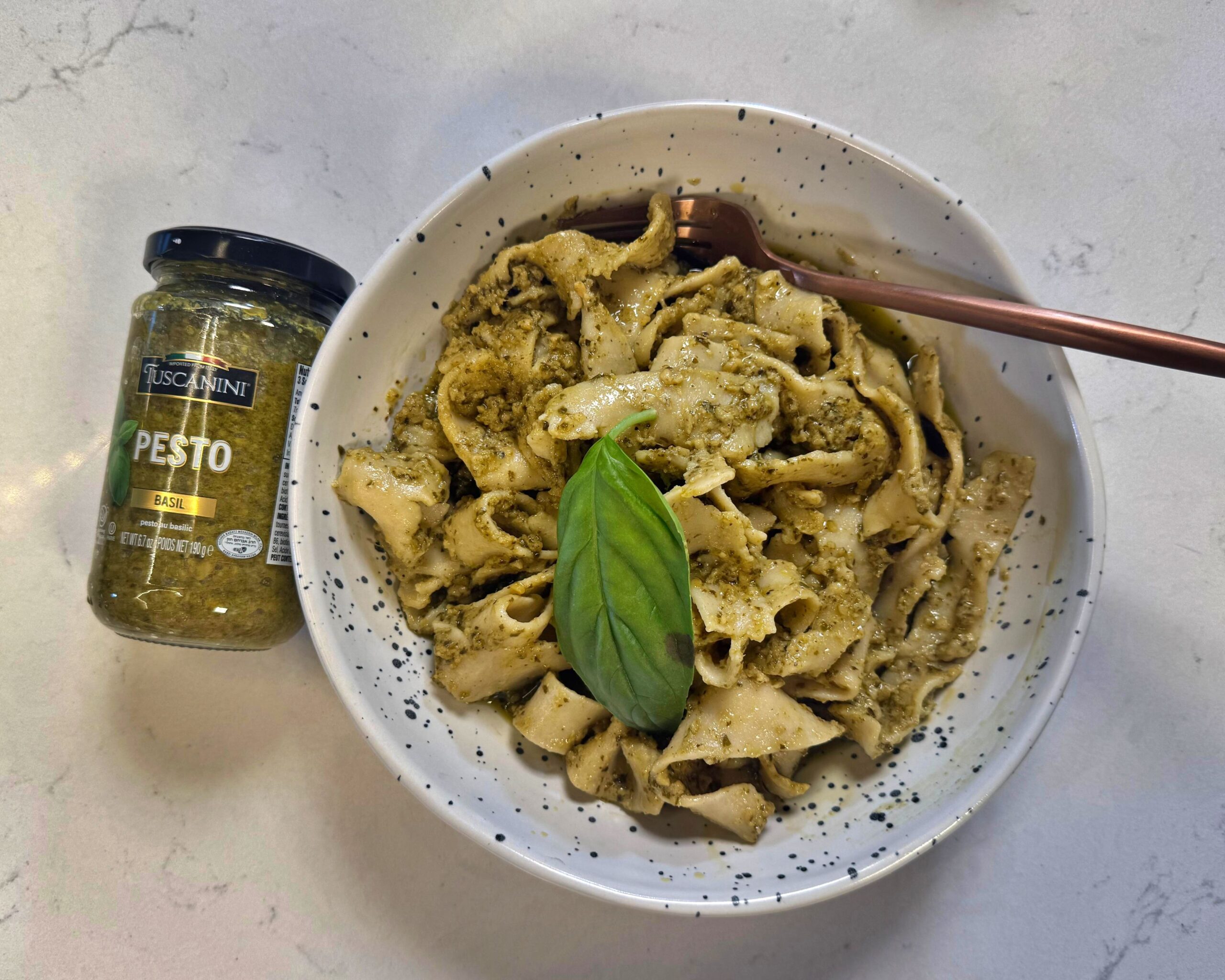 Gluten-Free Fresh Pasta with Pesto and Parmesan