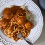 Mini Chicken Meatballs in Veggie Marinara