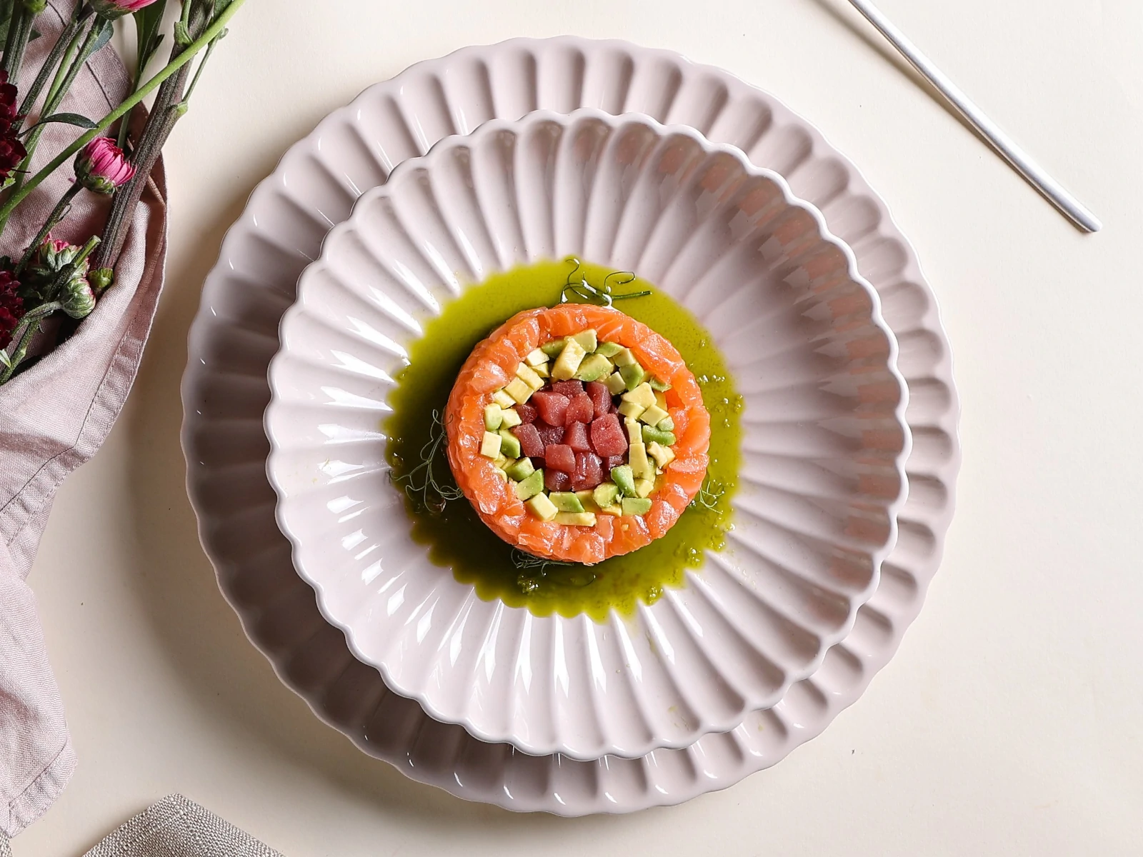 Salmon and Tuna Tartare