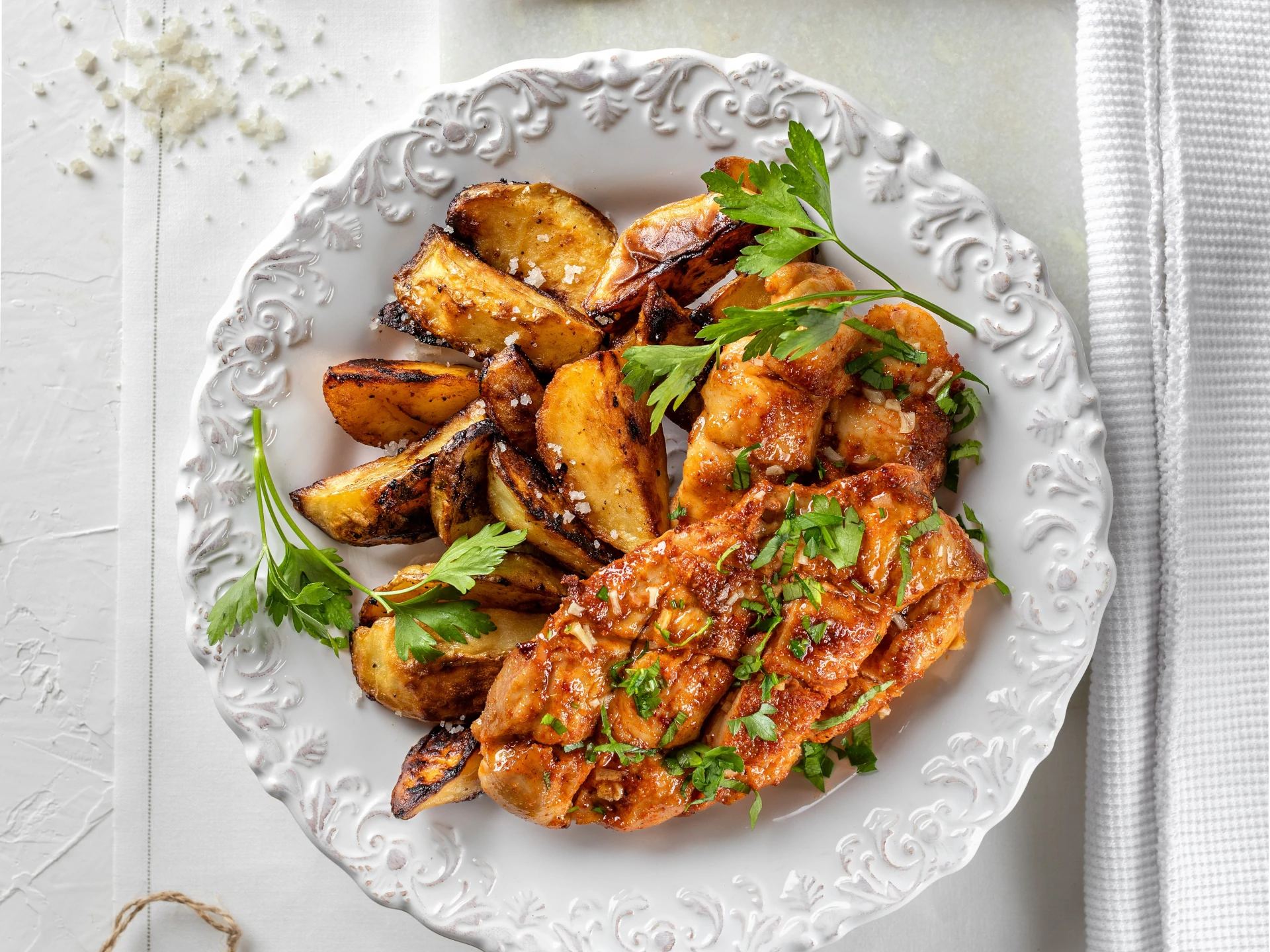 Crosshatch Chicken with Honey Citrus Glaze