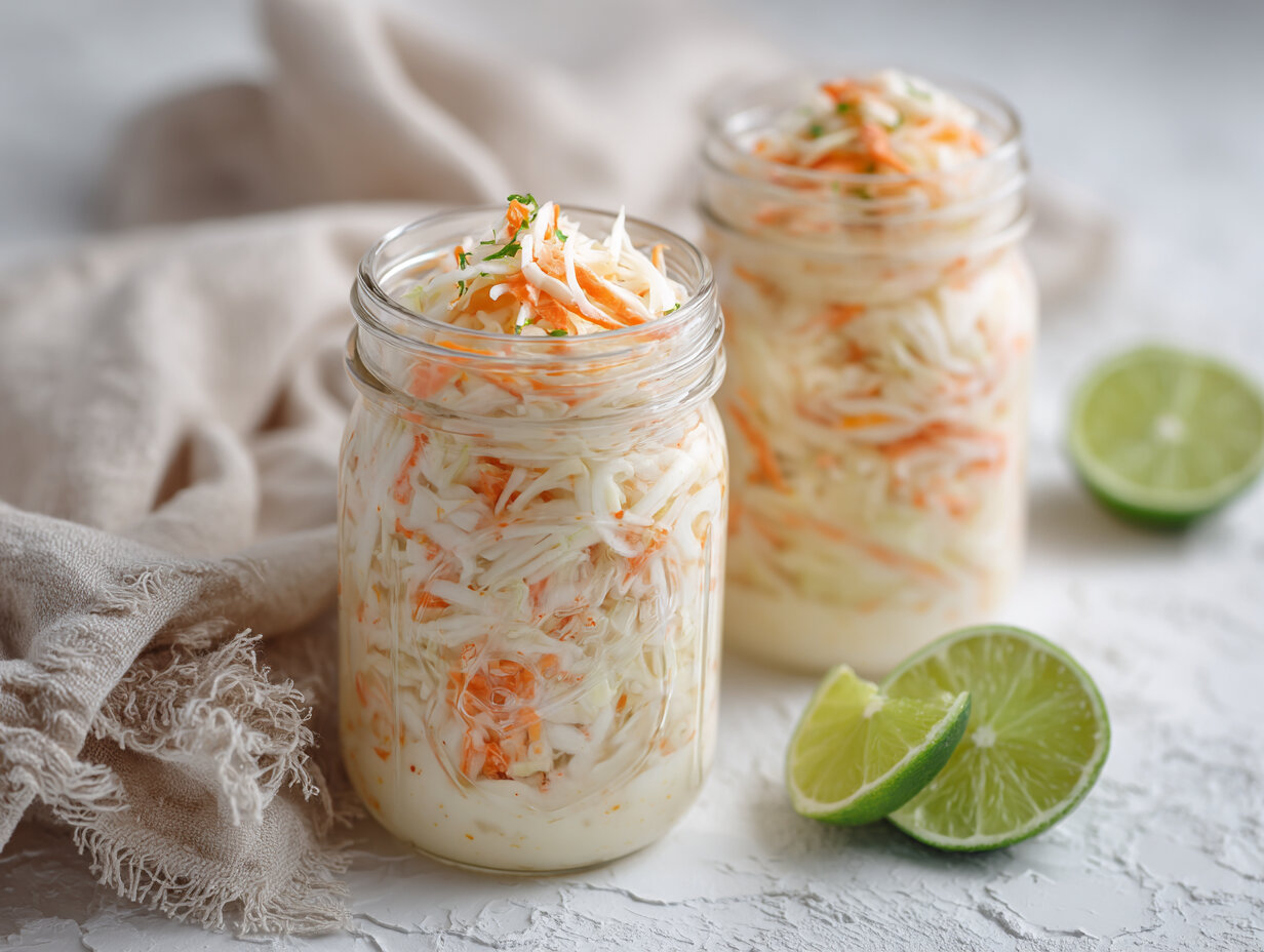 Kohlrabi “Coleslaw” for Pesach
