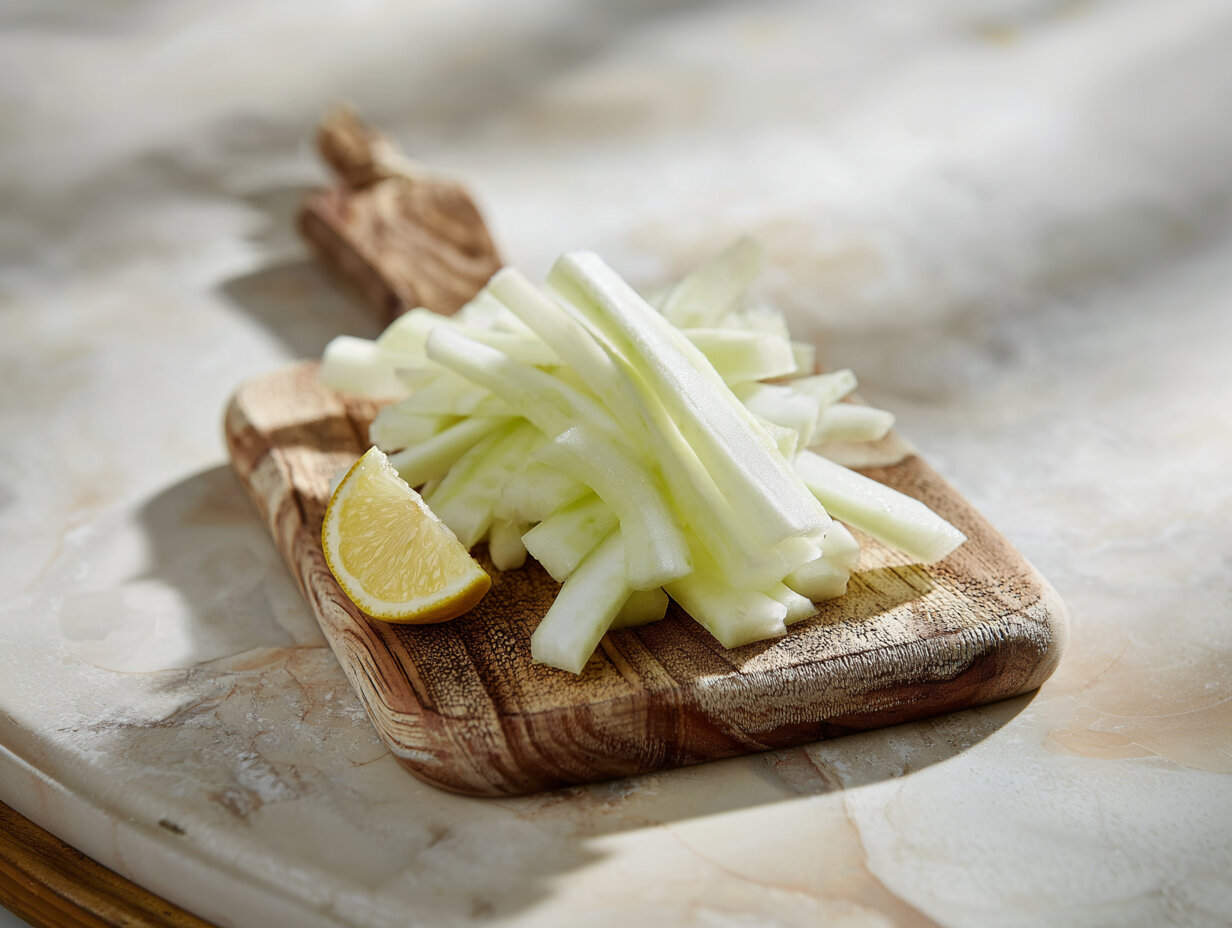 Lemon Kohlrabi Sticks