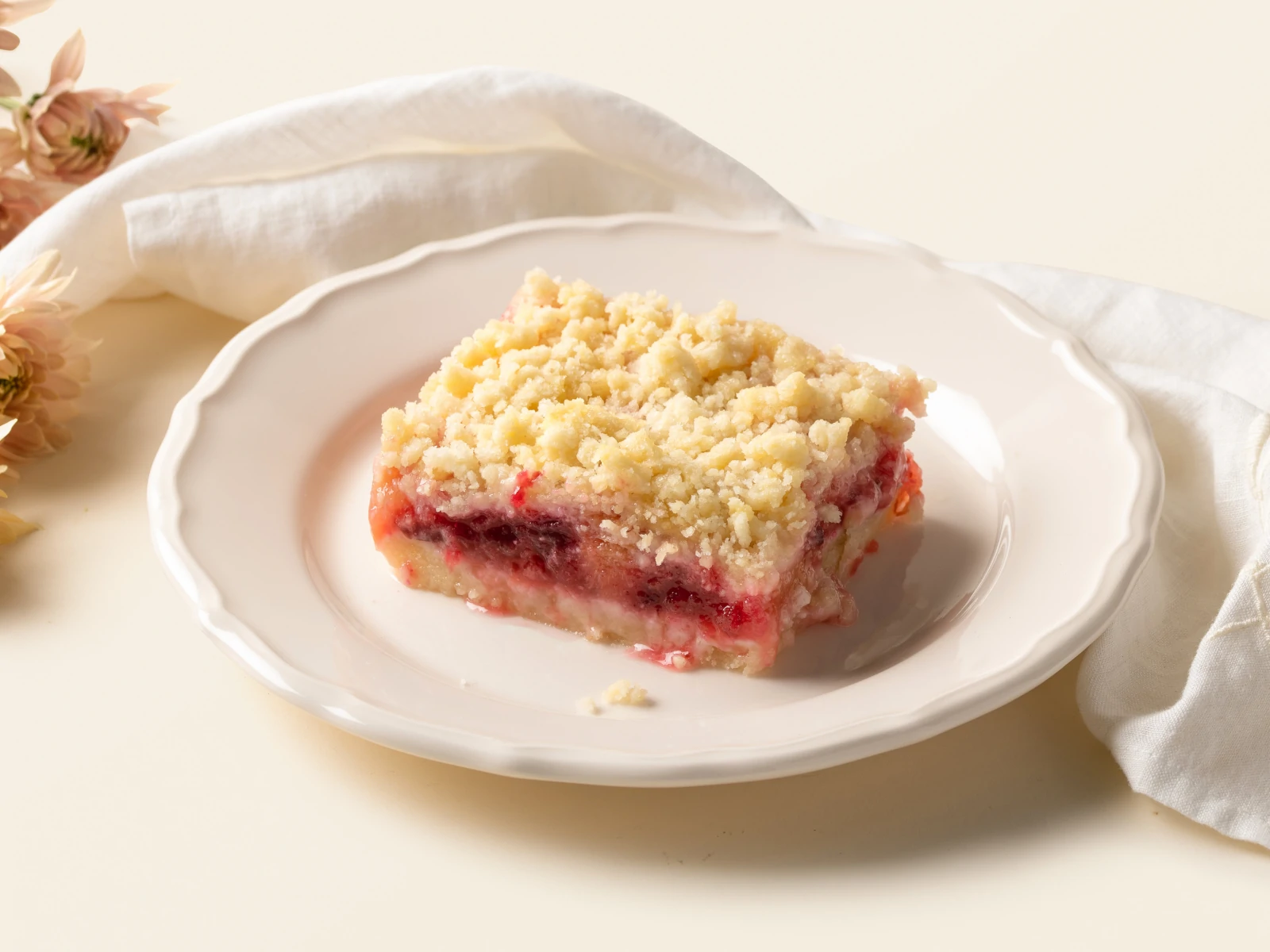 Plum Bars with Crumb Topping