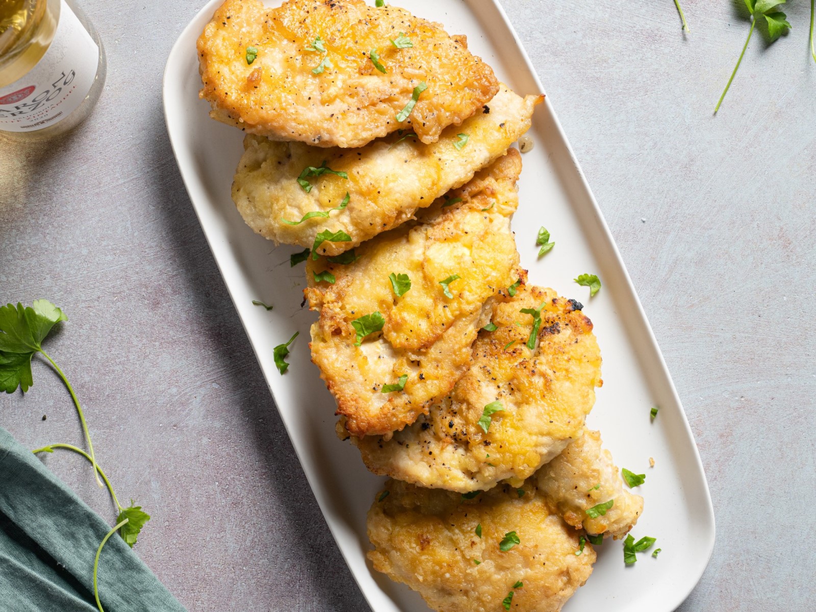 Cutlets in White Wine