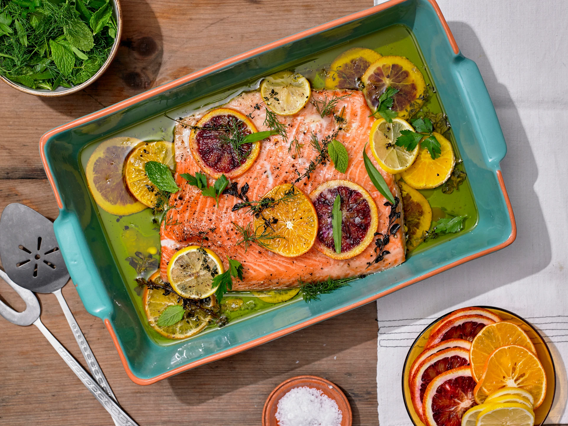Herb and Citrus Side of Salmon